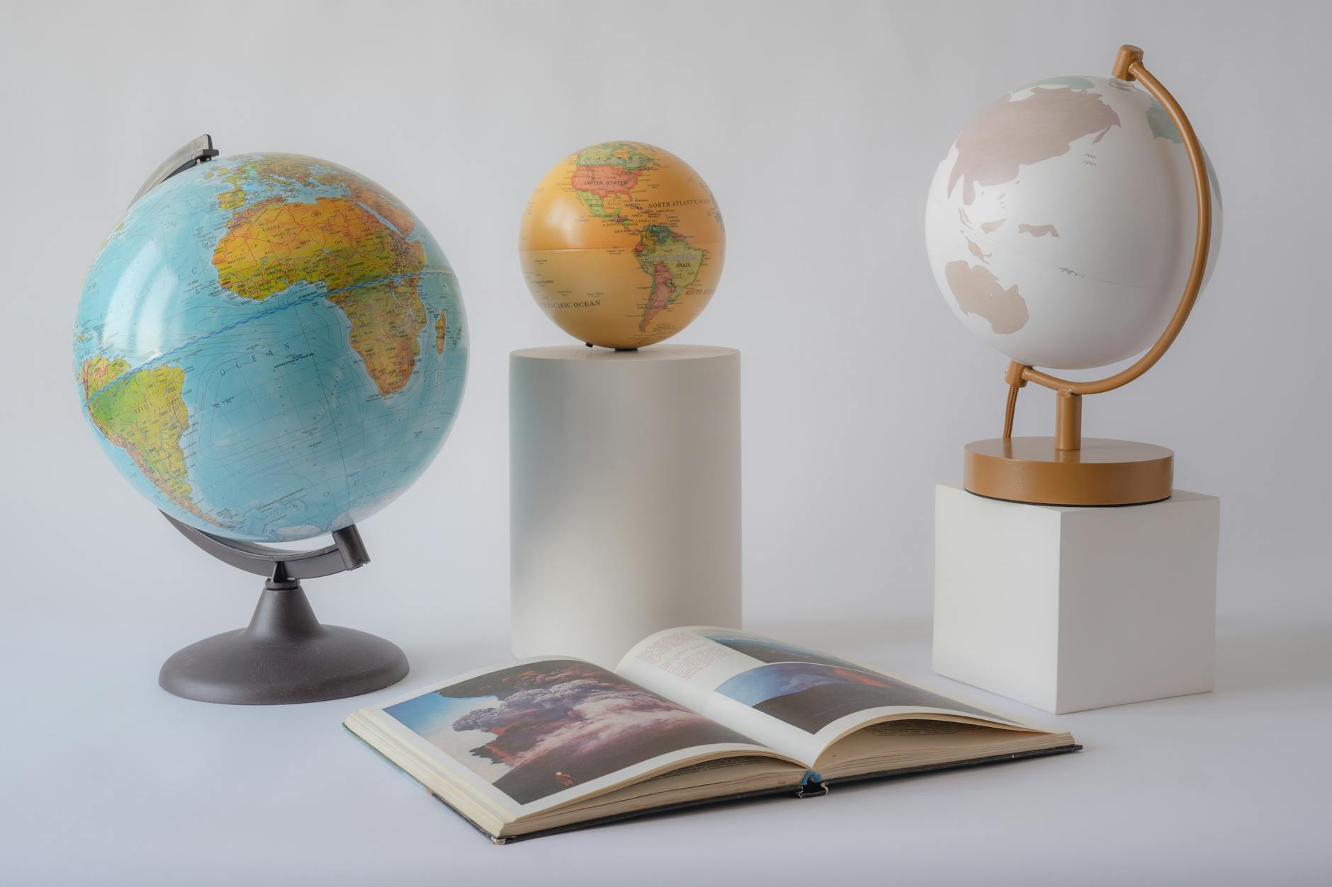 Open Book And Globe