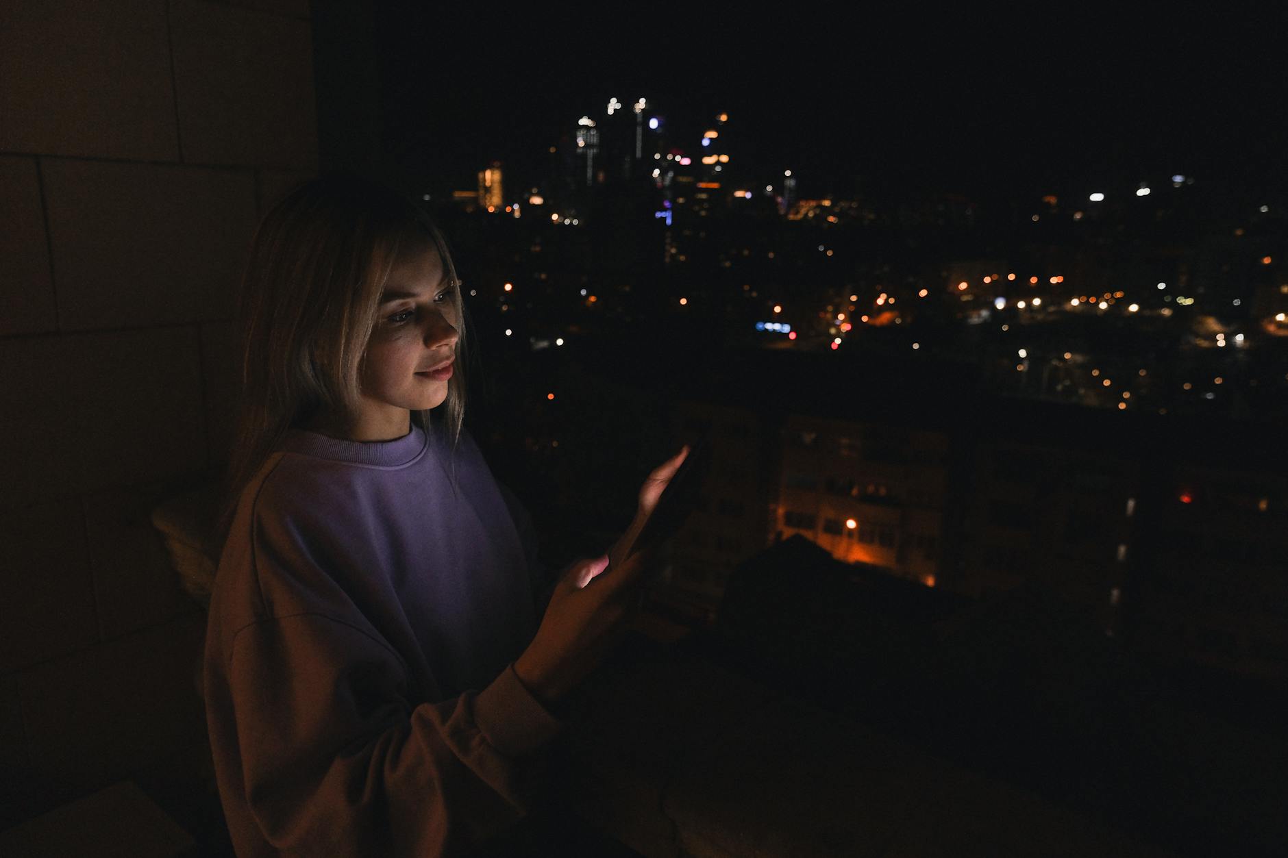 Digital Devices At Night