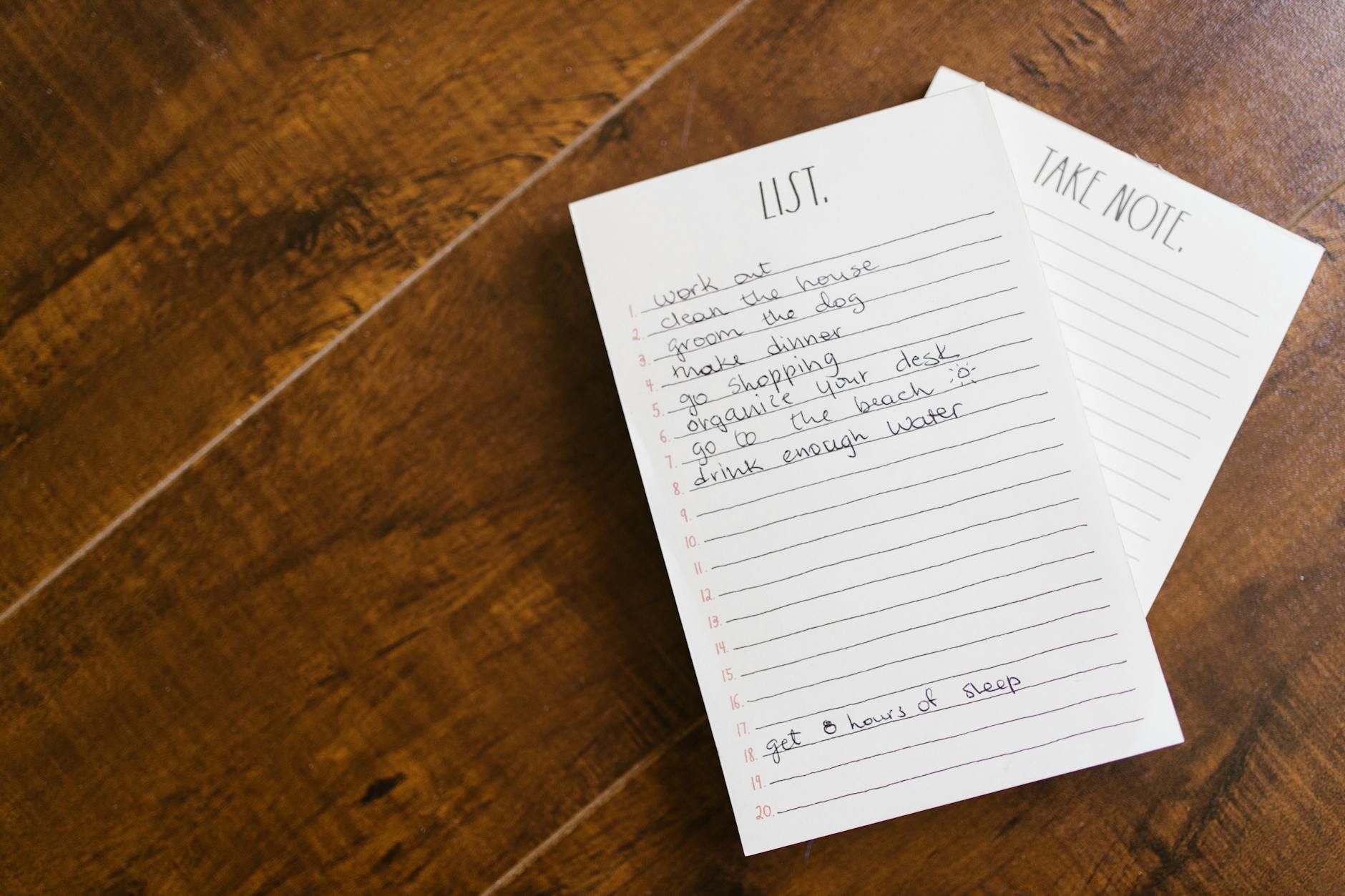 Shopping List Notepad
