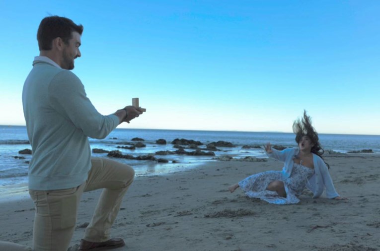 A Surprise Beach Proposal in Malibu Turned into a Viral Sensation Because of Her Epic Reaction