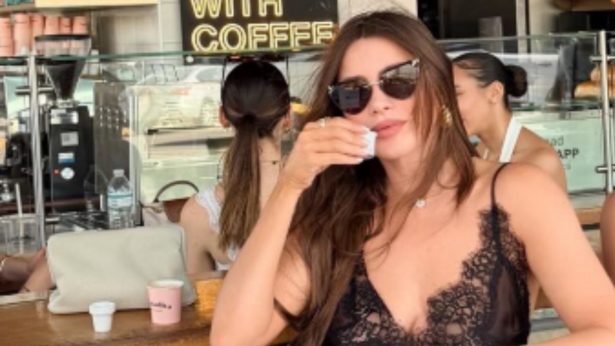 Sofia Vergara’s Lacy Lingerie‑Inspired Top Is the Effortless Glam Summer Staple to Copy