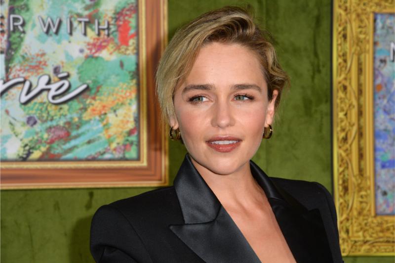 Emilia Clarke at 39 Revives the Ultimate Sheer Lace Statement Dress in Throwback Shot