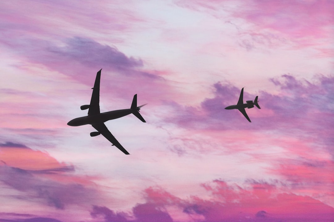 two airplanes