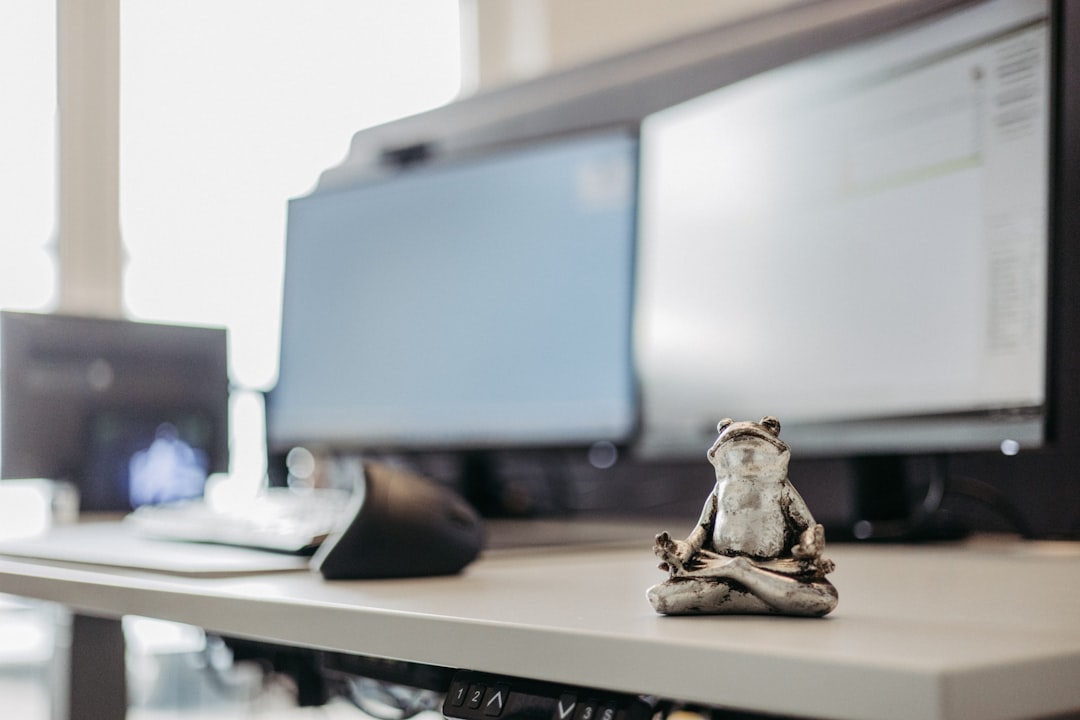 Frog Figurine On Desk