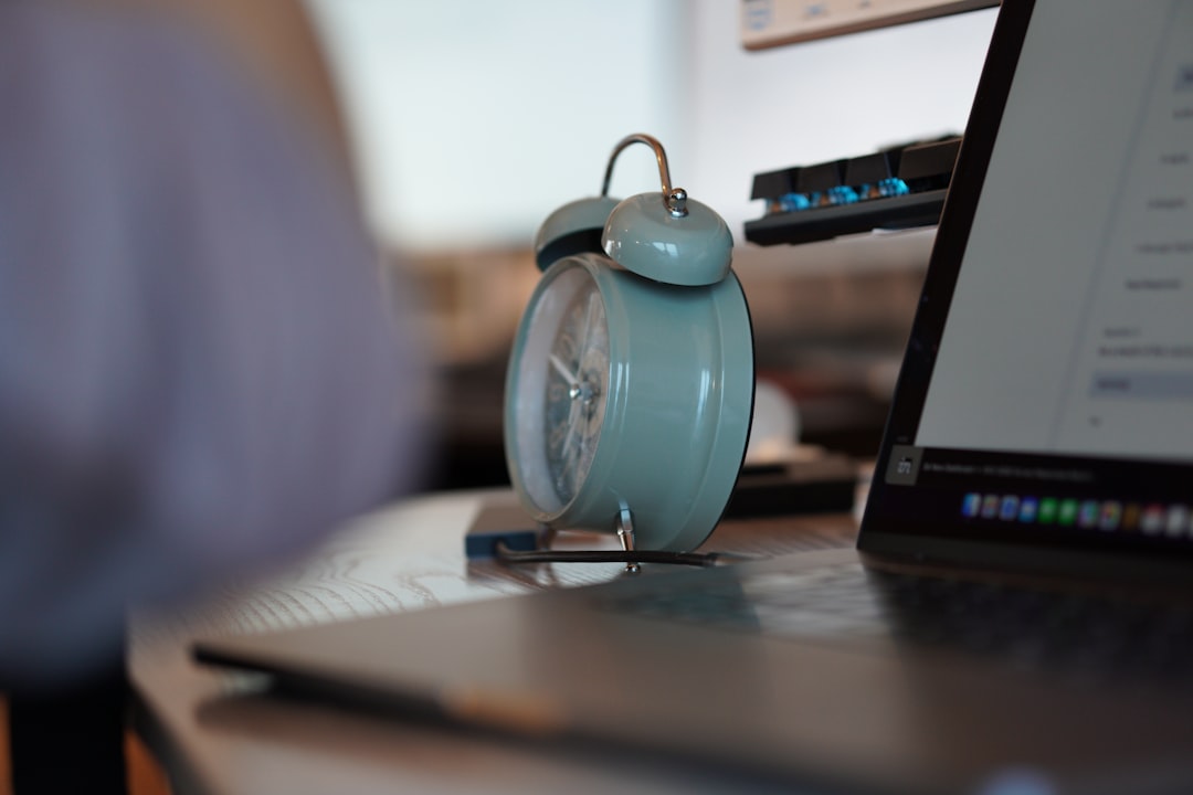 Alarm Clock And Laptop