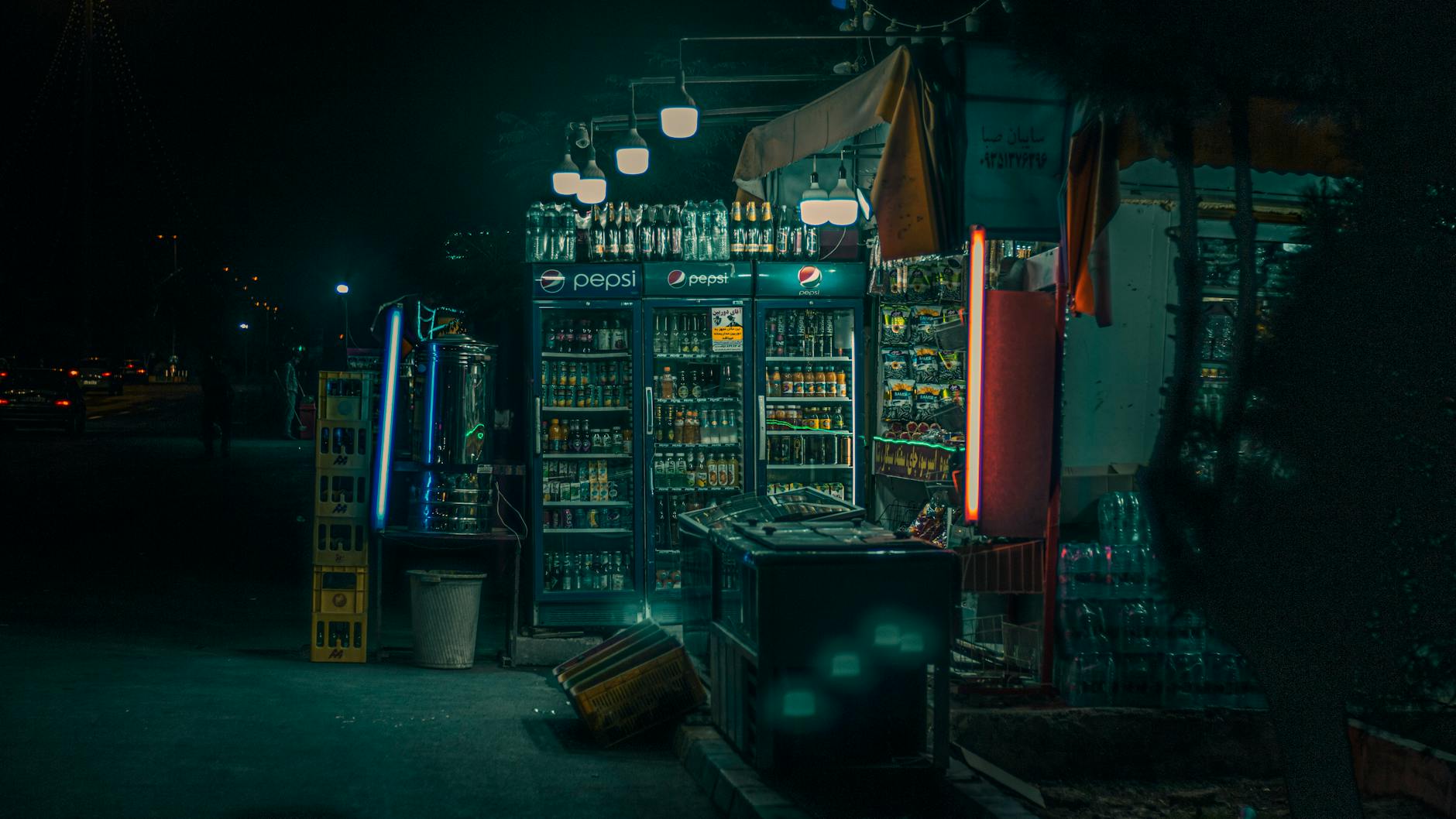 Ambient Lighting Grocery Store