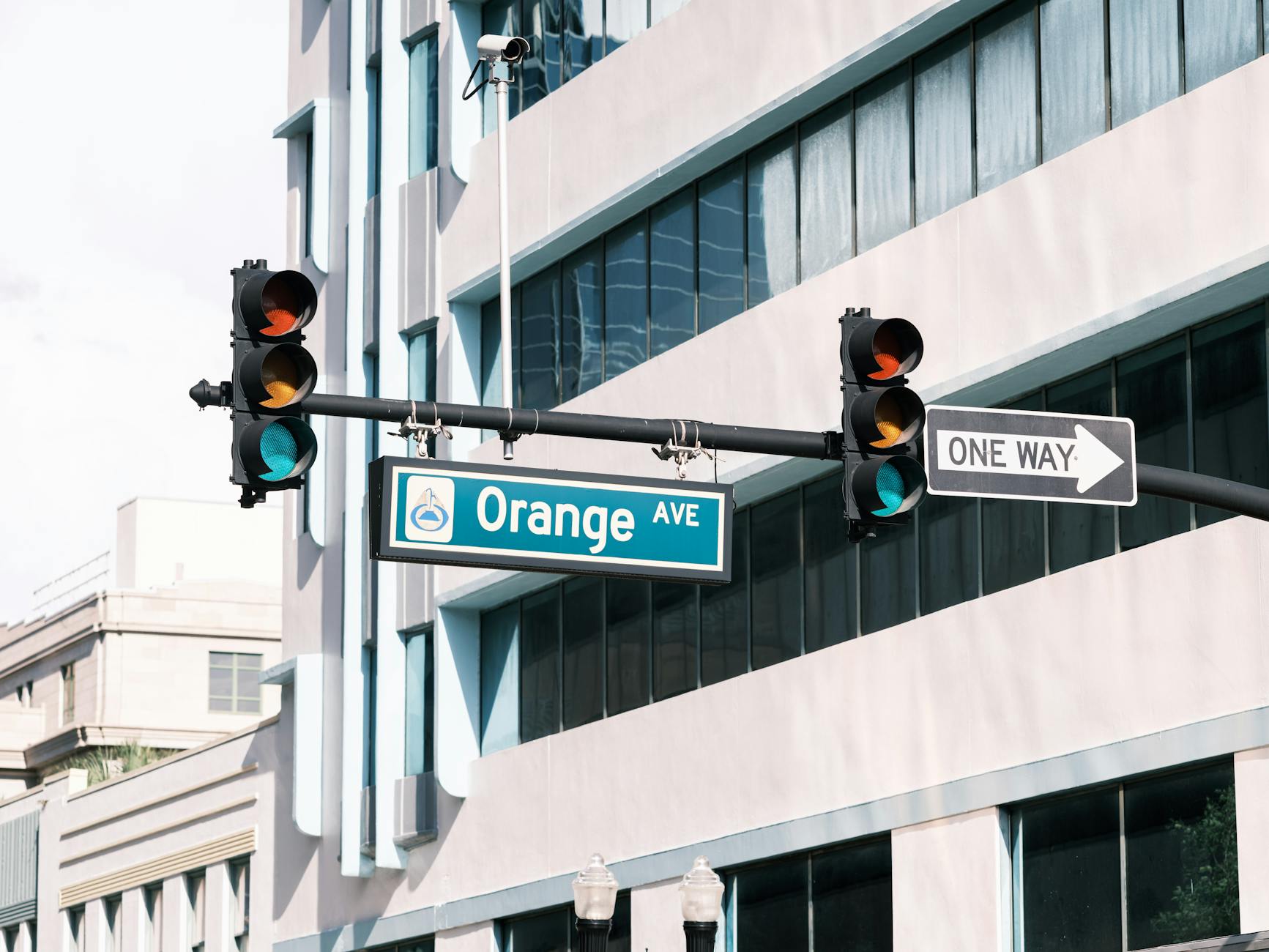 orange traffic light