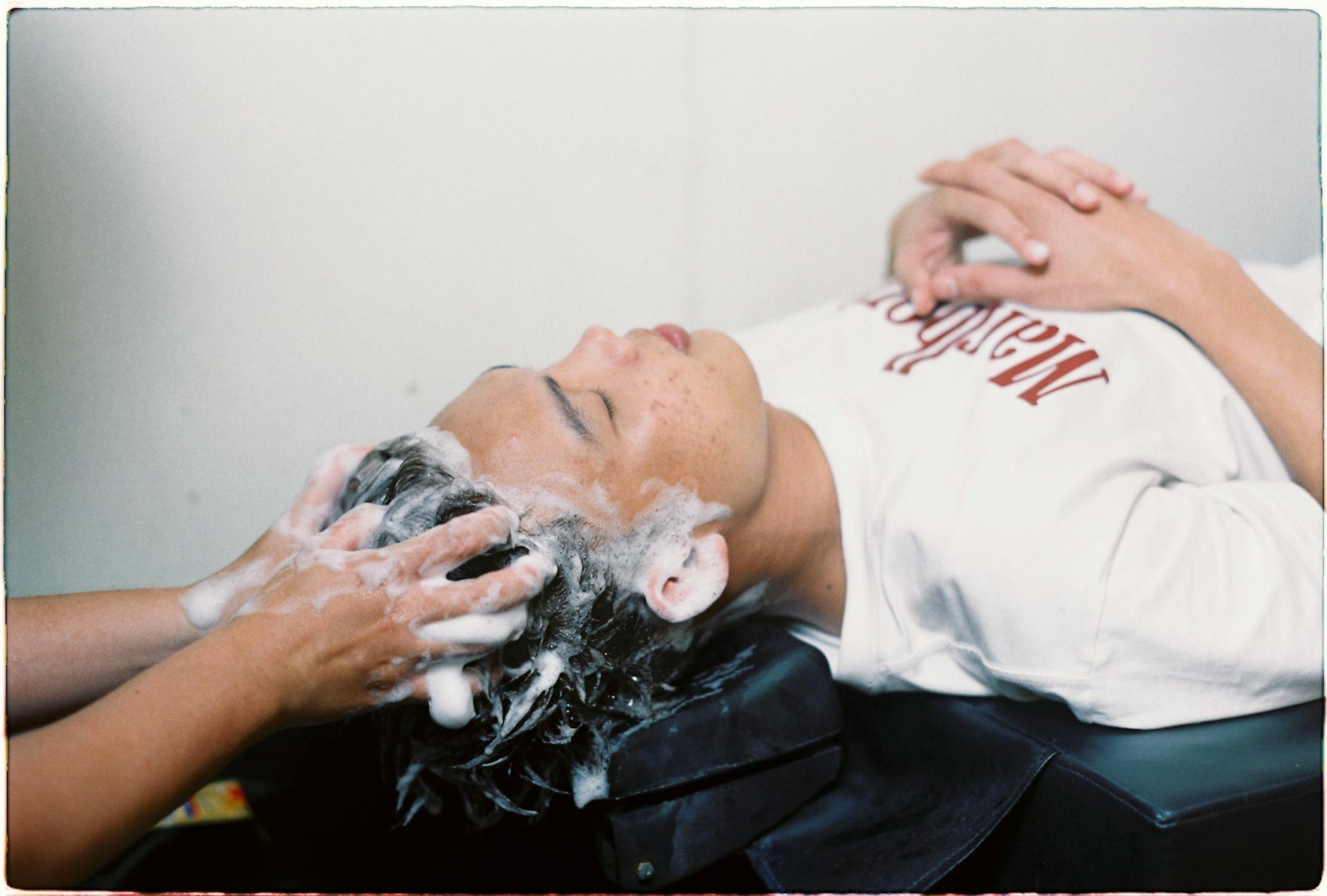 Scalp Massage Showering