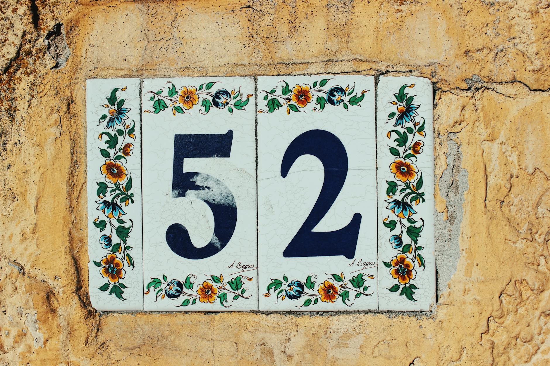 Ceramic House numbers