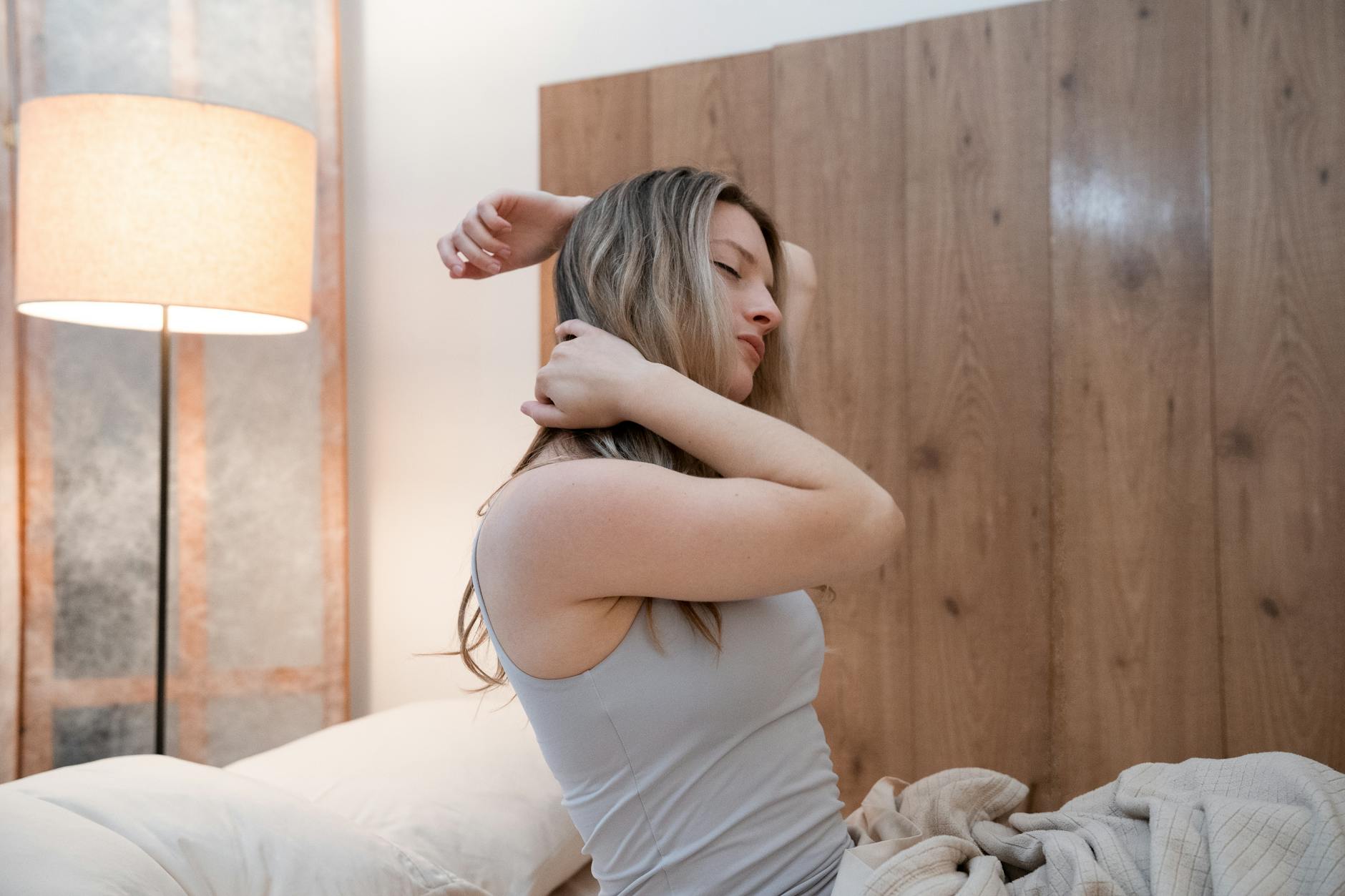 Sleepy Person Stretching